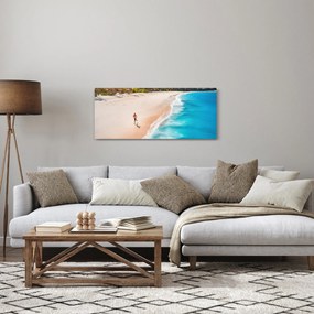 Tablou - Fuga pe plajă (120x50 cm)