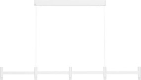 Lustra liniara cu 5 spoturi LED 3000K POETIC alb