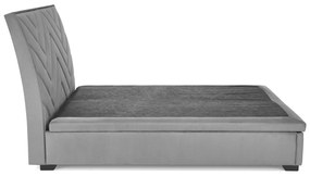 Pat tapitat Continental 1 velvet gri – 160 x 200 cm