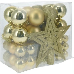 Set de ornamente de Crăciun Trim 54 buc,  auriu