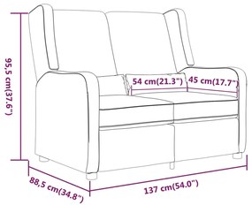 Fotoliu rabatabil, 2 locuri, crem, material textil 1, Crem