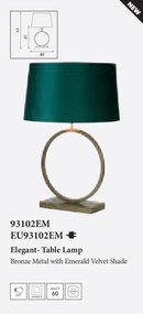 Veioza/Lampa de masa Elegant verde