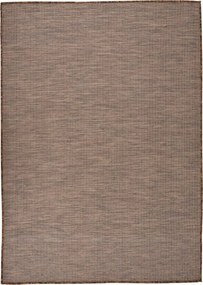 vidaXL Covor de exterior, maro, 140x200 cm, țesătură plată