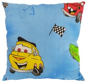 Perna decor pentru copii, Cars, 40x40 cm, Multicolor