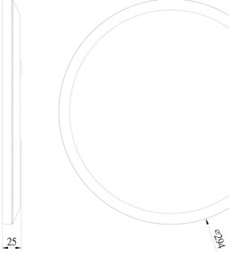 Plafonieră LED pentru baie Globo 41562-18B SAPANA LED/18W/230V IP44