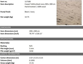 Covor design LUX tesut manual Talitha 200x300cm