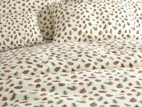 Lenjerie de pat din bumbac PINE CONES colorata Dimensiune lenjerie de pat: 2 buc 70 x 90 cm | 200 x 220 cm