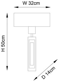 Aplică Endon 95271 CARLTON 1xE27/10W/230V bronz