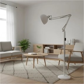 BRILAGI - Lampă de podea flexibilă TASKER 1xE27/60W/230V 157 cm albă
