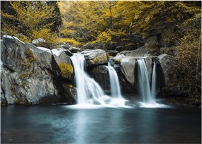 Tablou pe sticlă - Cascade, Lushan, China (70x50 cm)