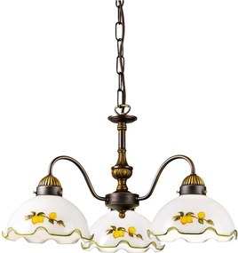 Kolarz 731.83.116 - Lustru cu lanț NONNA 3xE27/75W/230V, decor lămâi