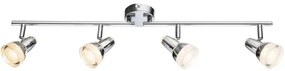 Spot LED ALASKA 4xLED/4W/230V crom lucios Globo 56134-4
