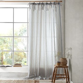 Perdea albastră 140x229 cm Zanzibar Stripe – Pineapple Elephant