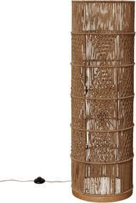 Lampadar din iuta naturala si lemn de mango Persia