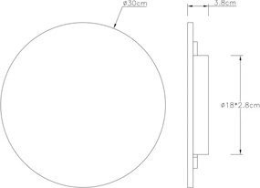 Globo 78390-14 - Aplică de perete LED JILLIAN LED/14W/230V 3000K