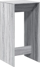vidaXL Masă bar, gri sonoma, 51x50x103,5 cm, lemn prelucrat