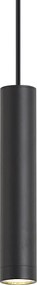 Lampă suspendată de design neagră GU10 50mm IP44 - Tuba