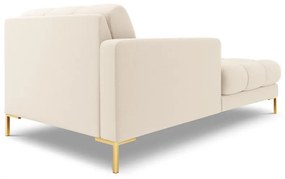 Sezlong tapitat Bali picioare gold – L185 x l102 x h75