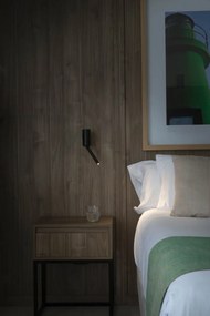 Aplica LED cu reader directionabil DANTE negru 3W 2700K