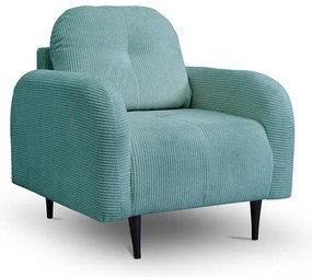 Fotoliu tapițat CLOUDY, turcoaz