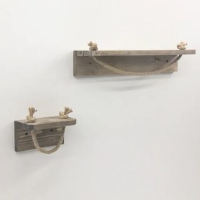 Suport de hârtie igienică 10,5x17 cm + raft de perete 10x50 cm molid