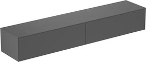 Dulap baza suspendat Ideal Standard Atelier Conca antracit mat 2 sertare cu blat 240 cm