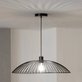 Brilagi - Lustră LED suspendată pe cablu CERIA WIRE, 1xE27/40W/230V, Ø 60 cm, negru