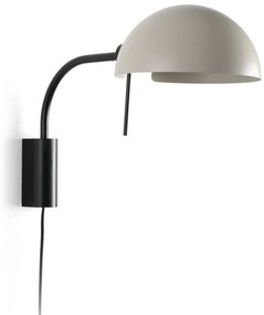 Aplica de perete metal ajustabila DOMINICA negru, bej