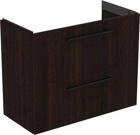 Dulap baza suspendat Ideal Standard i.life S 2 sertare stejar cafeniu 80 cm