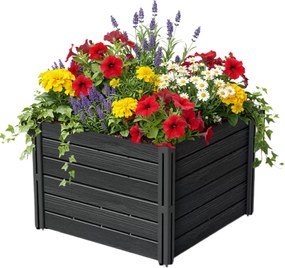 Strat înălțat BASE PLANT, 61x61x46cm, antracit Prosperplast