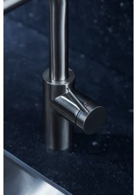 Baterie de chiuvetă cu cap de duș extractibil KFA Armatura 6623-110-22 DUERO BASIC oțel inoxidabil