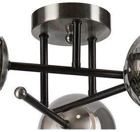 Lustră aplicată MALENA 3xE14/5W/230V negru/gri