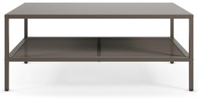 Măsuță de cafea gri din metal 60x100 cm Fayna – Marckeric