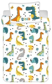 Dinozaur Roaring Colors lenjerie de pat pentru copii 100×135cm, 40×60 cm