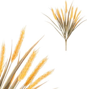 Buchet cu spice de cereale - ornament artificial,culoare crem-galben, 20 x 40 cm