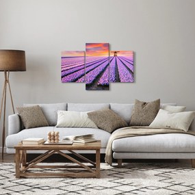 Tablou - ferma cu flori (90x60 cm)