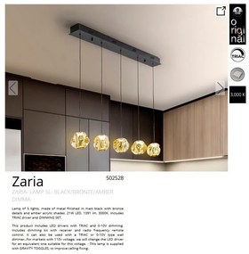 Lustra LED suspendata design decorativ modern Zaria 5L