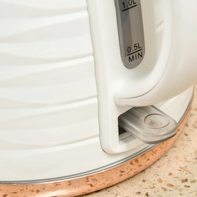 HOMCOM Fierbător electric, 1,7L, 2,2kW, funcție de fierbere rapidă cu filtru anti-calcar detașabil și lavabil | Aosom Romania