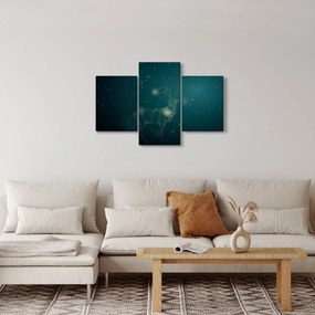 Tablou - Cerb magic noaptea (90x60 cm)