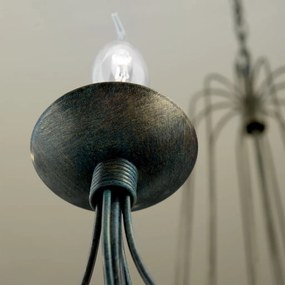 Candelabru design rustic cu 12 brate Vela, Antik