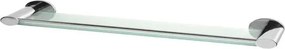 Etajera crom transparent Bisk Side 54 cm