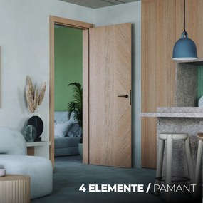 Usa de interior PORTA colectia 4 Elemente - PAMANT model Z1 180-240 mm, Stejar Natural
