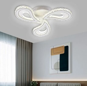 Lustra LED Cu Telecomanda, Elit's Petalo Cristal, 90 W