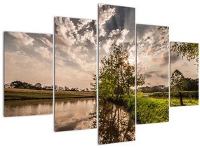 Tablou naturii cu raze de soae (150x105 cm)