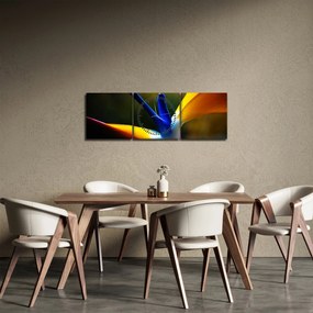 Tablou - Floare exotică (cu ceas) (90x30 cm)