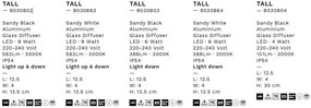 Aplica LED iluminat exterior modern IP54 TALL alb