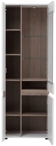 Vitrină Lymoted (alb + stejar sonoma închis trufă) . 1064008