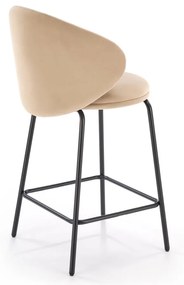Scaun de bar H121 bej/negru