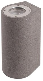 Aplica de perete iluminat exterior ambiental IP65 LEVI gri inchis