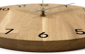 SENTOP | Ceas de perete de lux din lemn de stejar de calitate | QRKOM